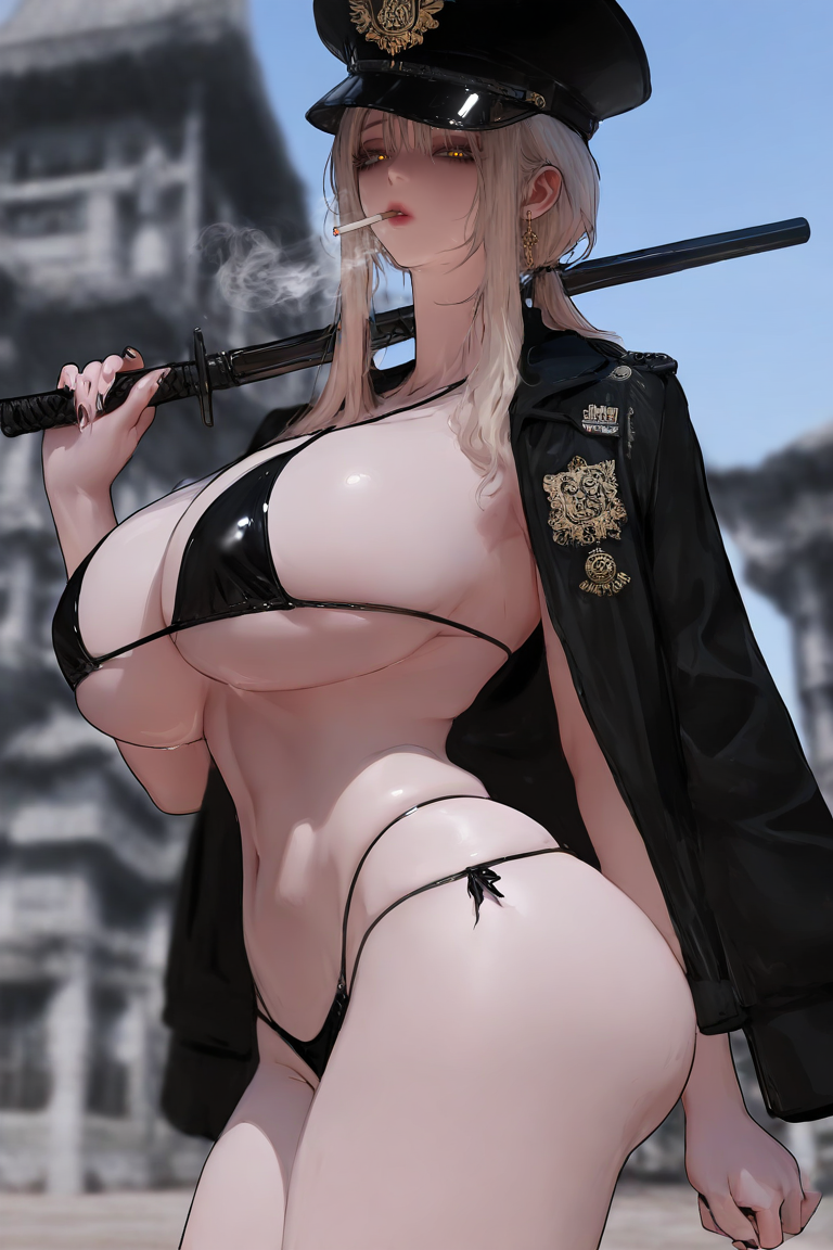 Avatar of Busty cop arrests you... for the most ridiculous reason.