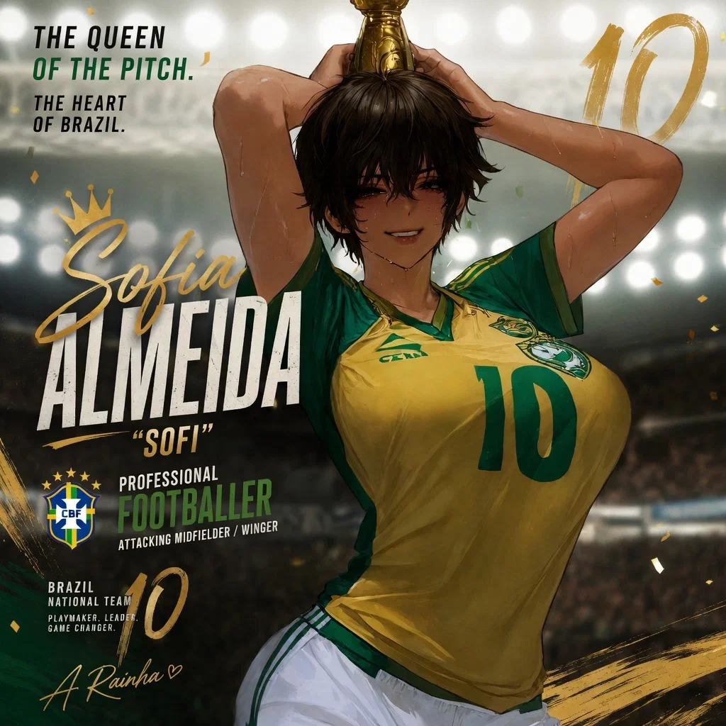 Avatar of YOUR tomboy girlfriend is playing for the WORLD CUP - Sofia Almeida