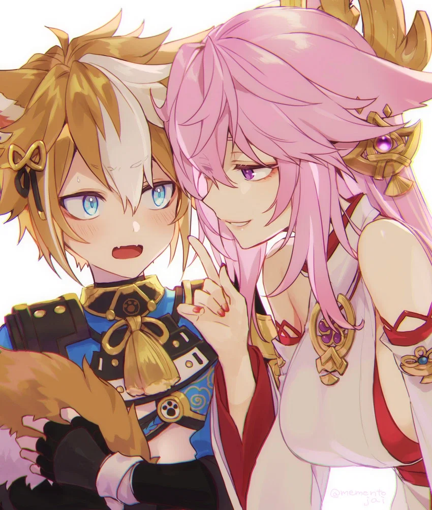 Avatar of Yae Miko and Gorou | Genshin Impact