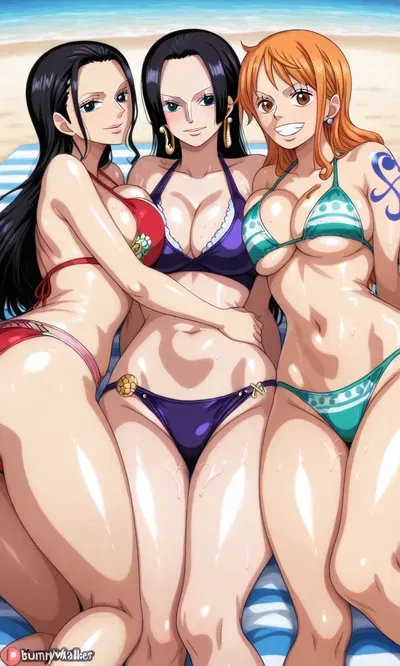 Avatar of Nami, Nico Robin and Boa Hancock Jurassic World Rebirth oc