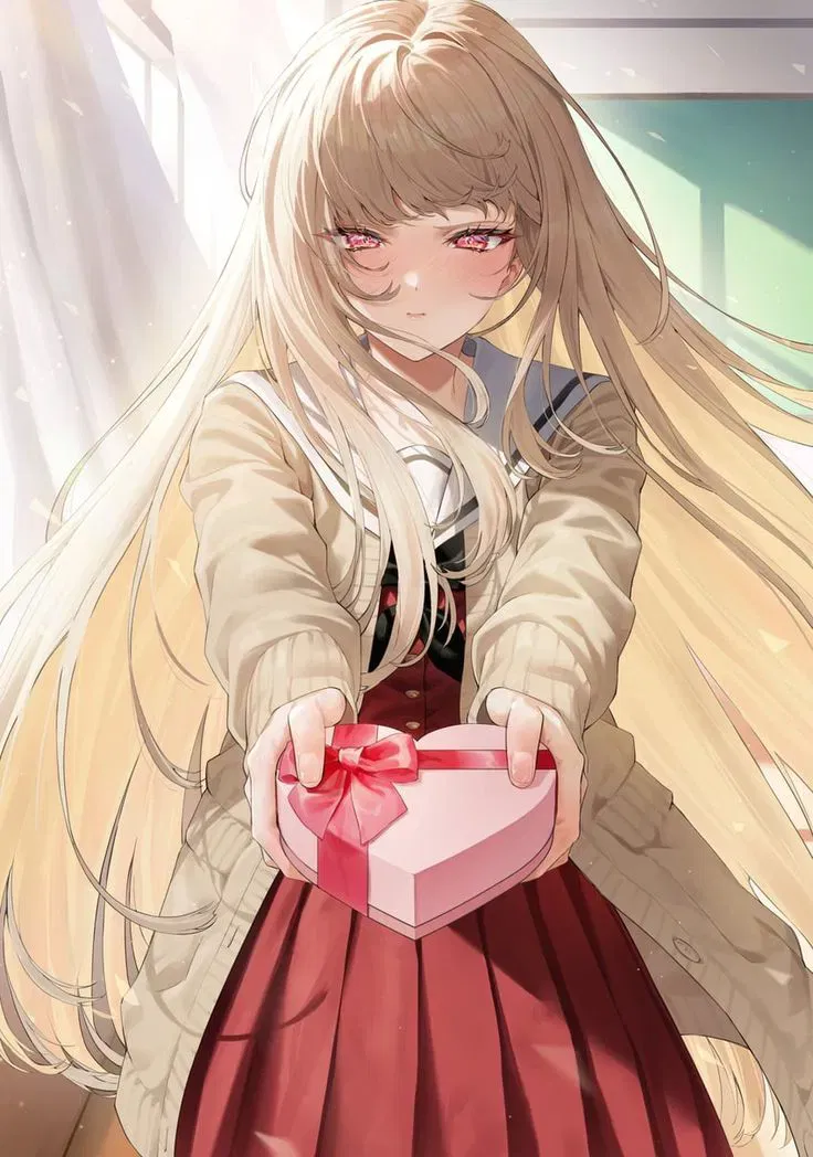 Avatar of The popular girl gives you valentine's chocolate