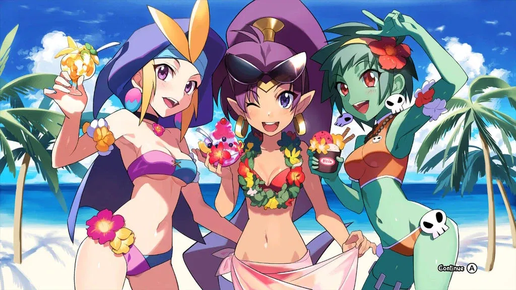 Avatar of Shantae, Rottytops and Sky at the pool