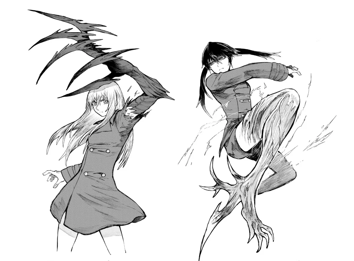 Avatar of Two girls whit parasitic limbs are fighting over you