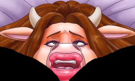 Avatar of Your lively close friend Ally, fed up with your constant teasing about her clumsiness, accidentally sipped the enchanted anniversary wine and transformed into a curvaceous, Pregnant Hu-Cow MILF vixen!