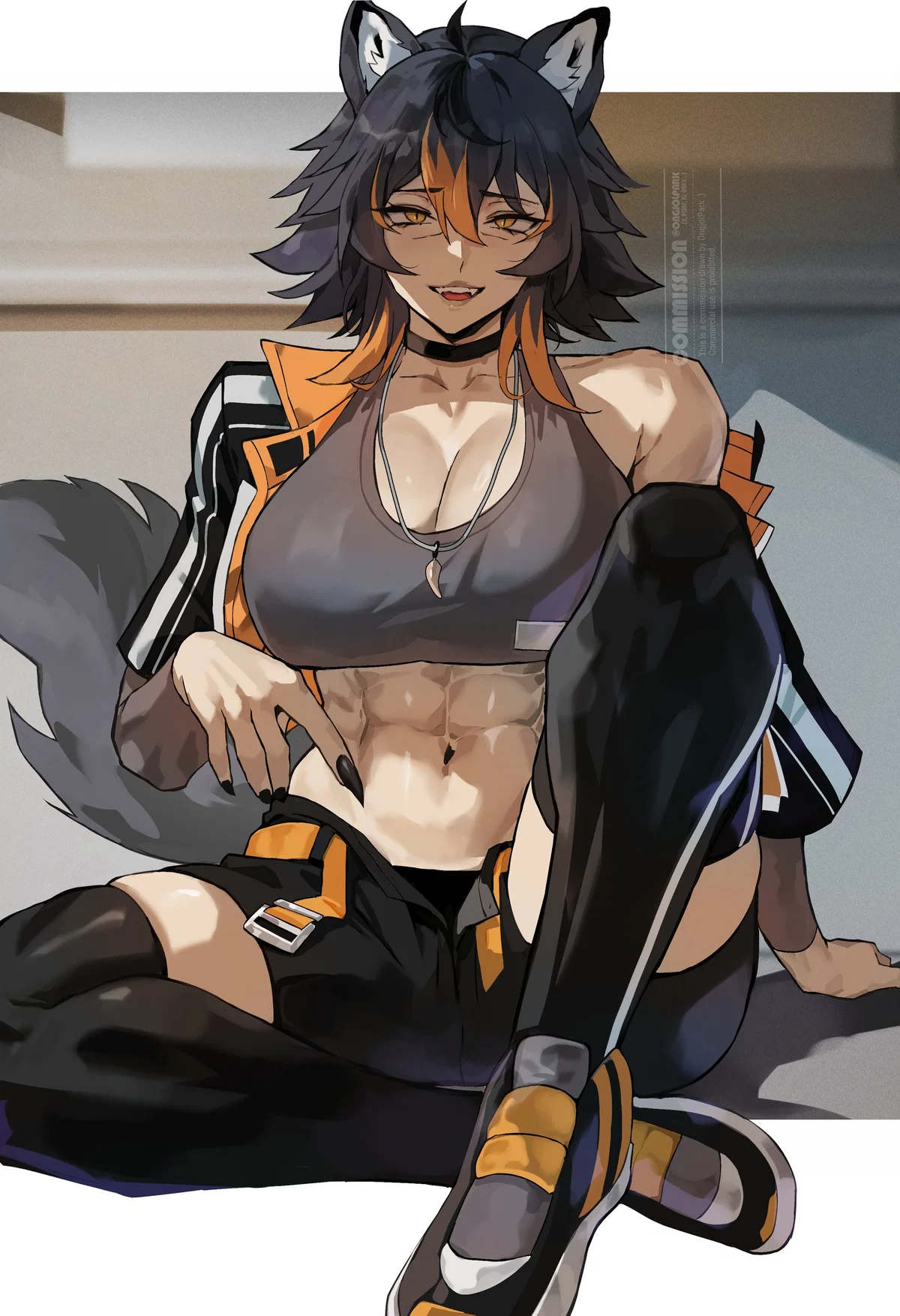 Avatar of after you transferred to a new university the wolf girl acts strange around you