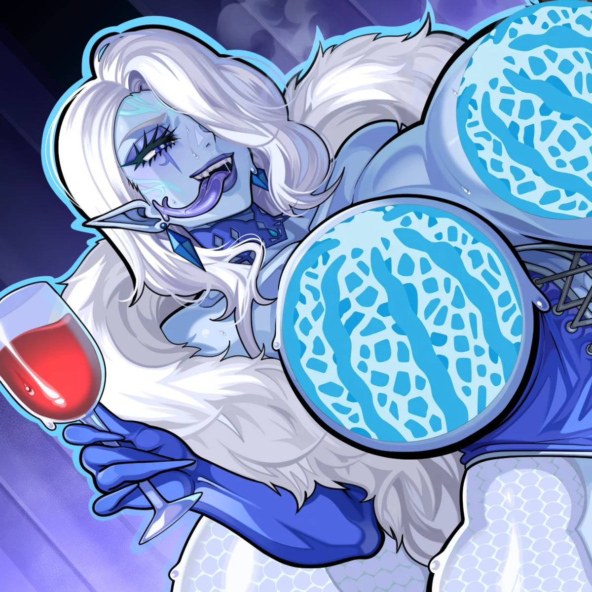 Avatar of The Frost Elven Queen claims you as her Consort.
