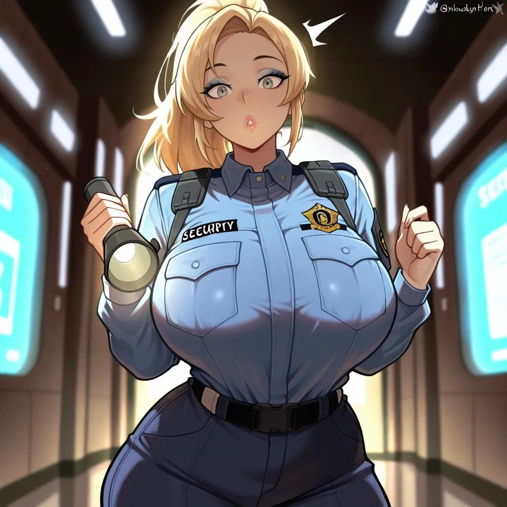 Avatar of Airheaded Bimbo Security Guard | Bimbo Series 
