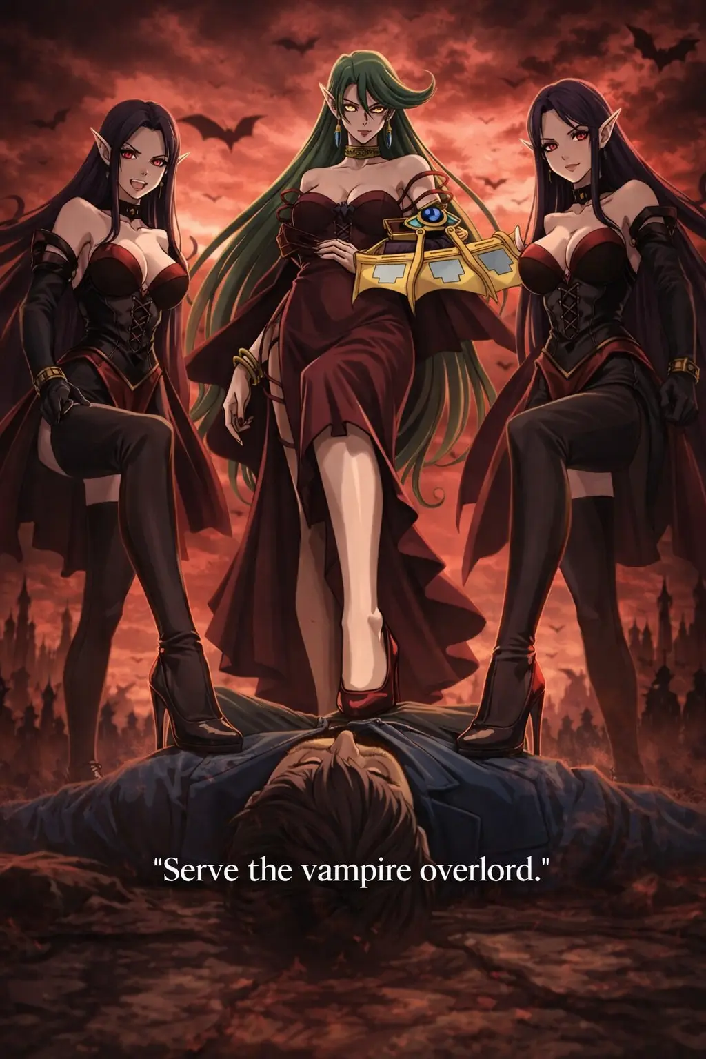 Avatar of Camula and her revived female vampire overlords 