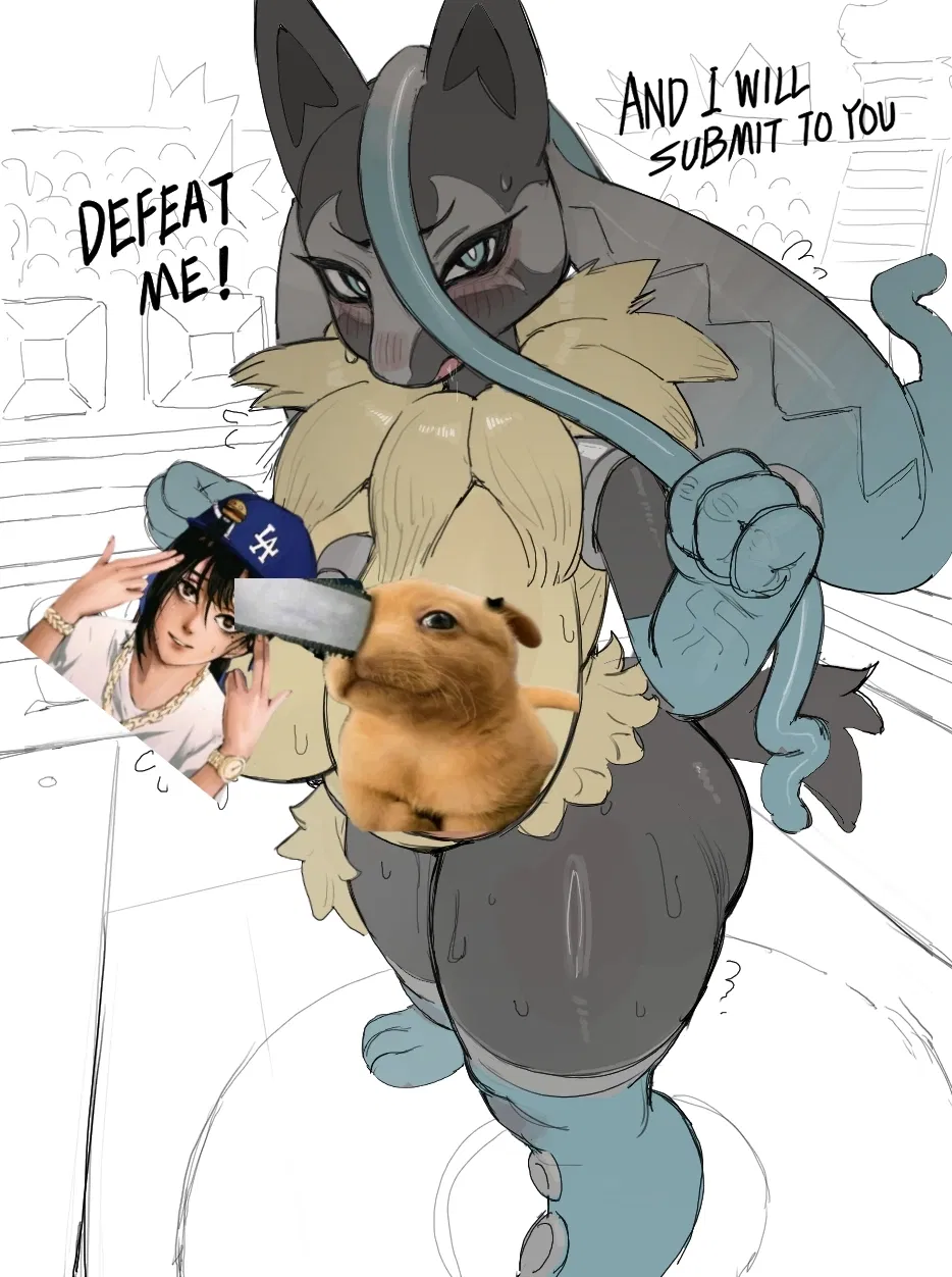 Avatar of You encounter Mega Lucario Z and are challenged when you try catching her.