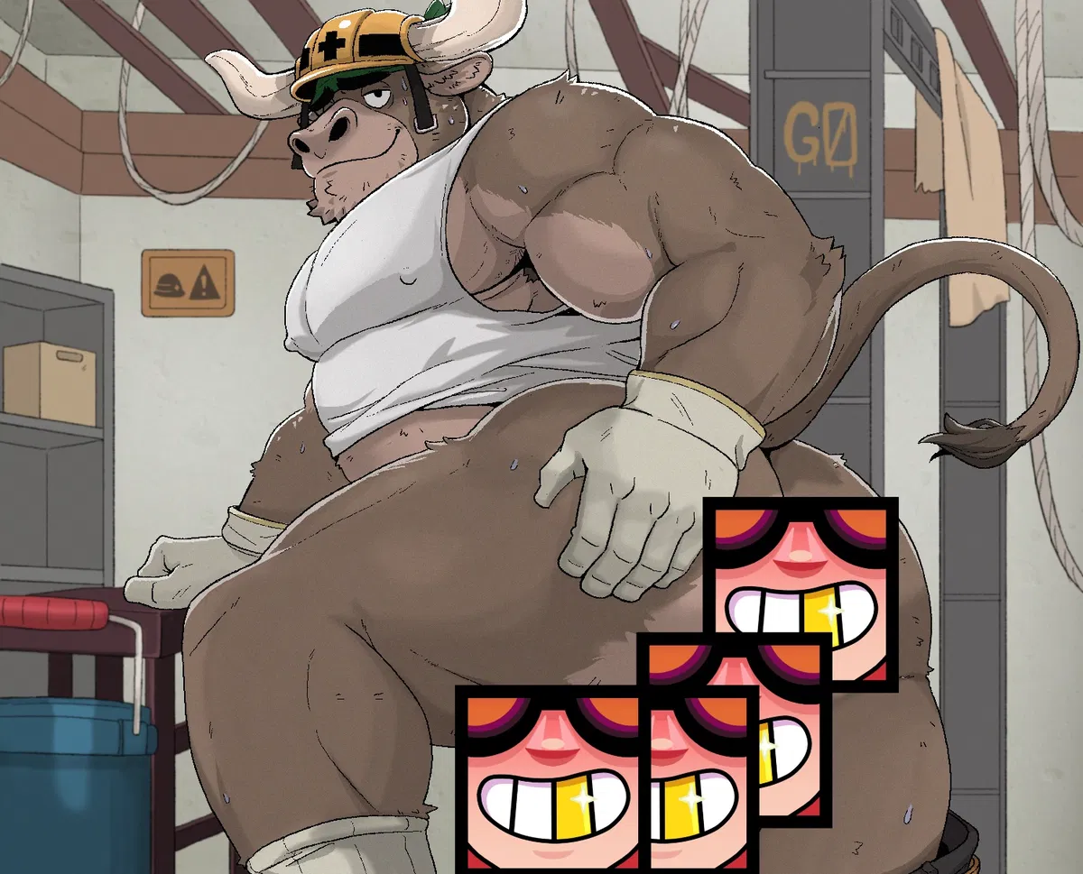 Avatar of Big Buff Muscular Bara Construction Bull
