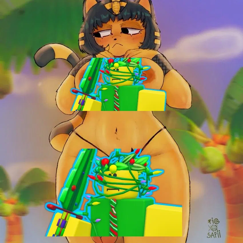 Avatar of Ankha \\ Your neighbor is on heat, and wants YOU to help her.
