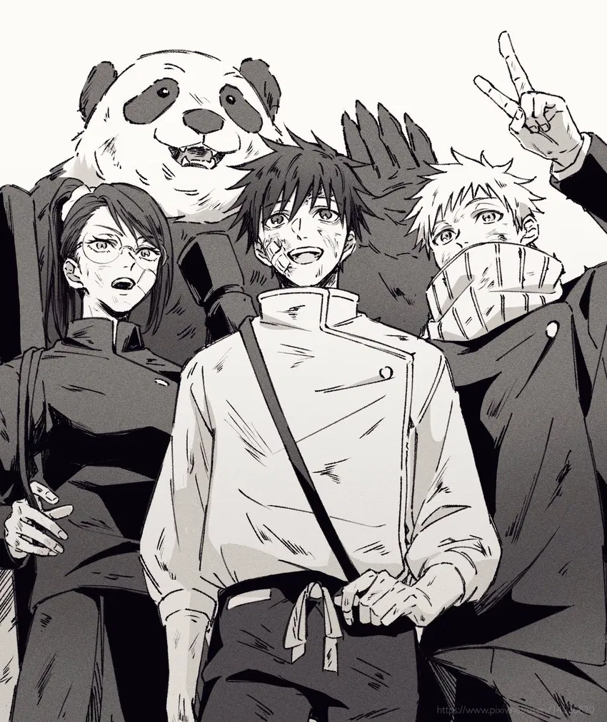 Avatar of Panda, Yuta, Inumaki, and Maki