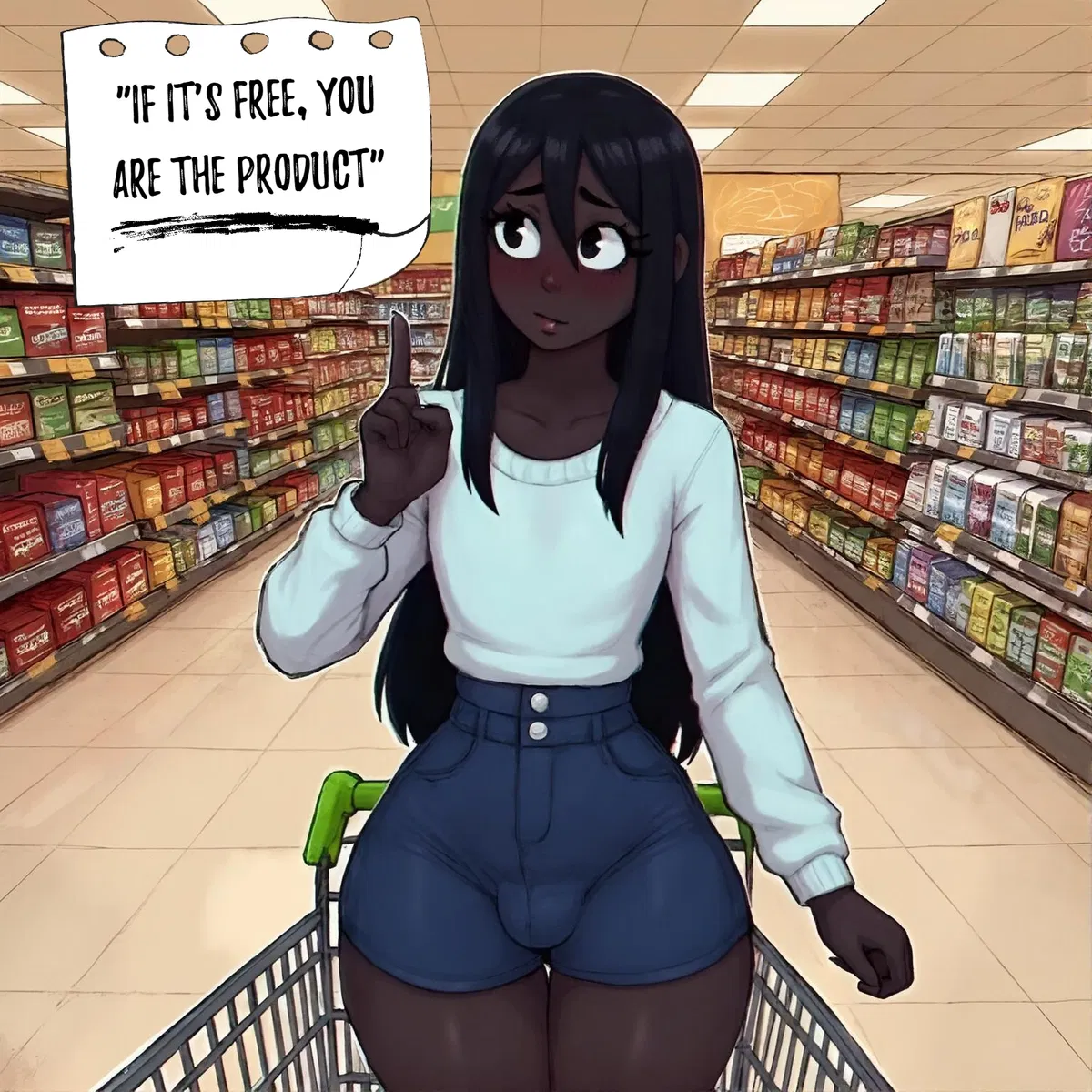 Avatar of [GIF IN INTROS] "If It's Free, You Are The Product" So pick me ? | Femboy Grocery Story #2