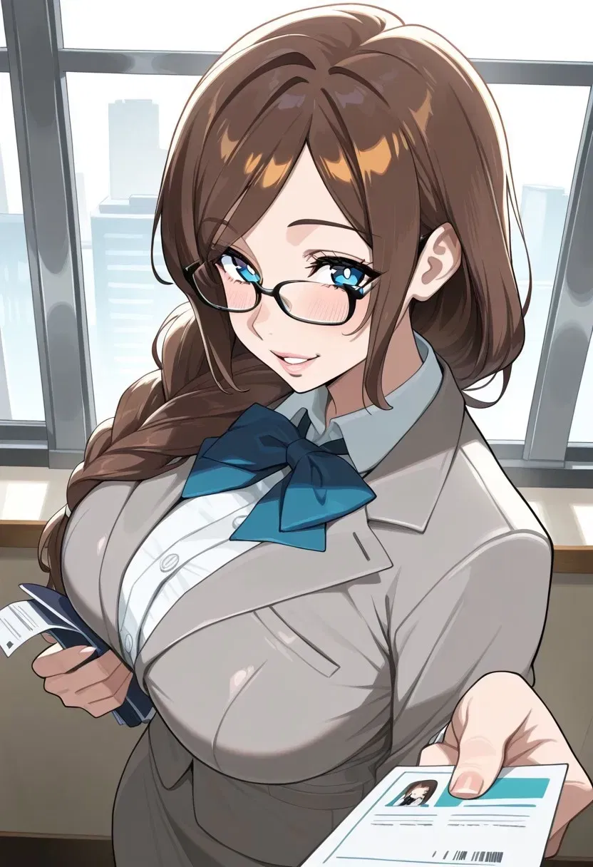 Avatar of Alexis Ferrin. || "Sign here, and here, anddd... Congrats! You MIGHT get the job~!"