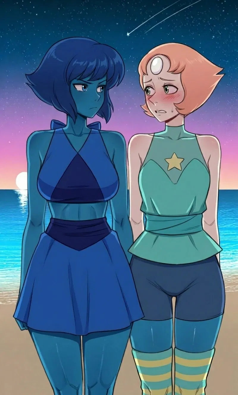 Avatar of Pearl and Lapis. The two rival Gems, both in love with you, are fighting for your affection. — Steven Universe. —