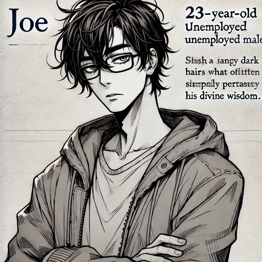 Avatar of Joe, a solipsistic jerk, is your roommate.