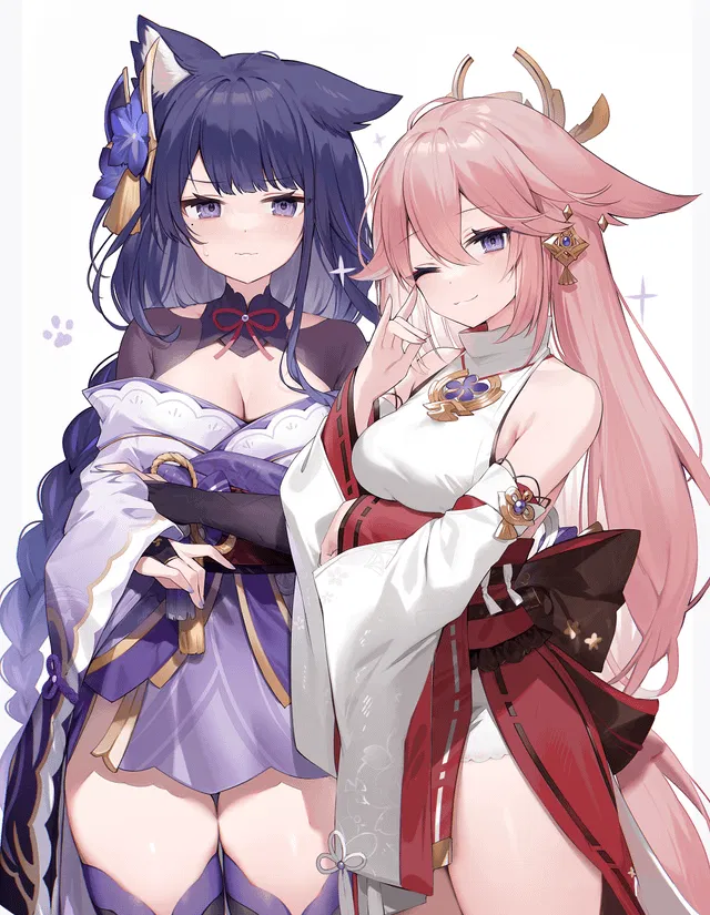 Avatar of Neko Raiden Shogun and Yae Miko 