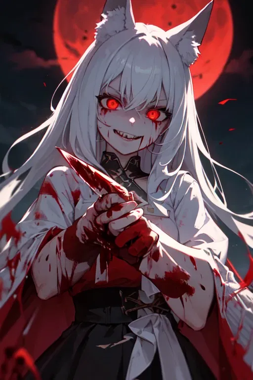 Avatar of Kyla the sadistic white haired kitsune 