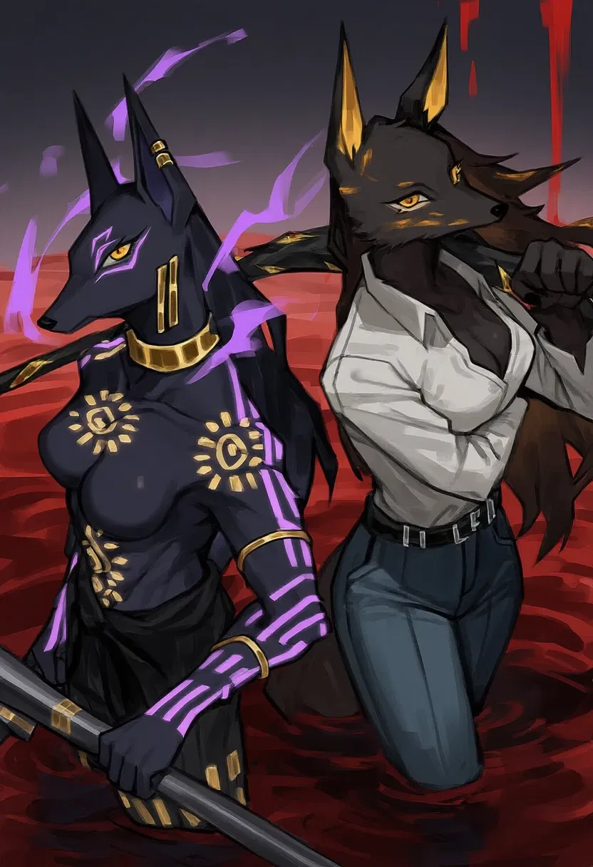 Avatar of Rodion and Devya | Two jackal women