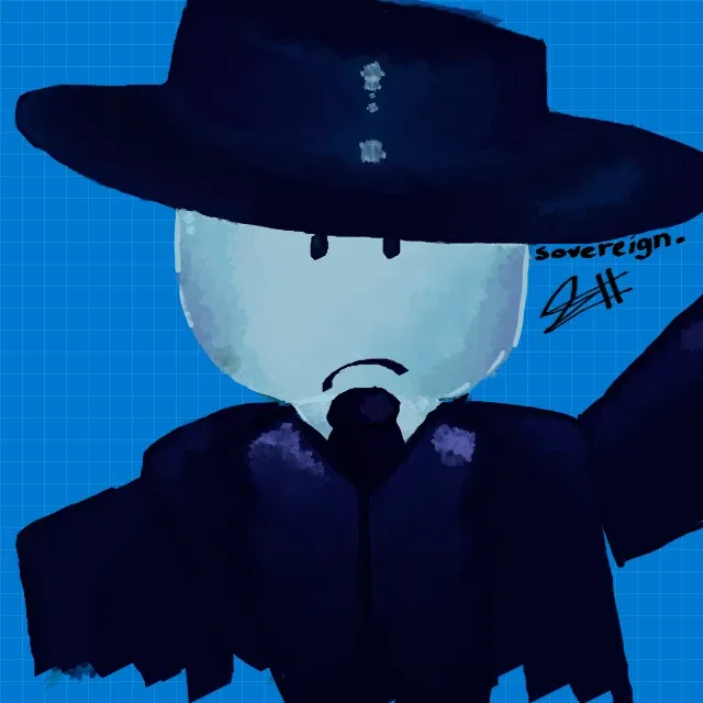 Avatar of sovereign || roblox oc.