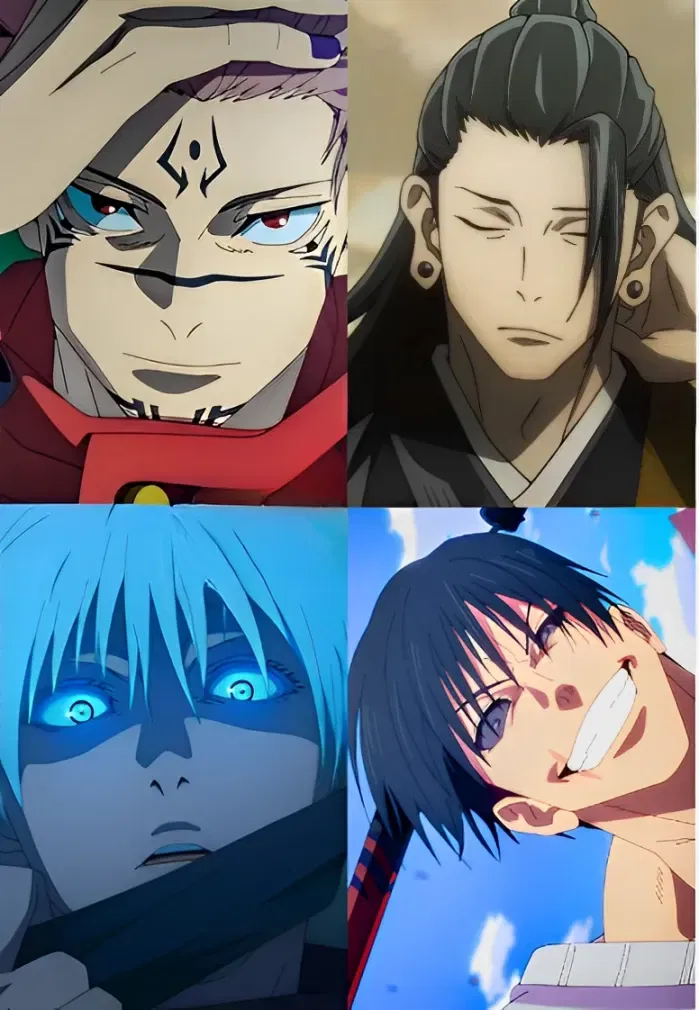 Avatar of Sukuna, Geto, Gojo, and Toji