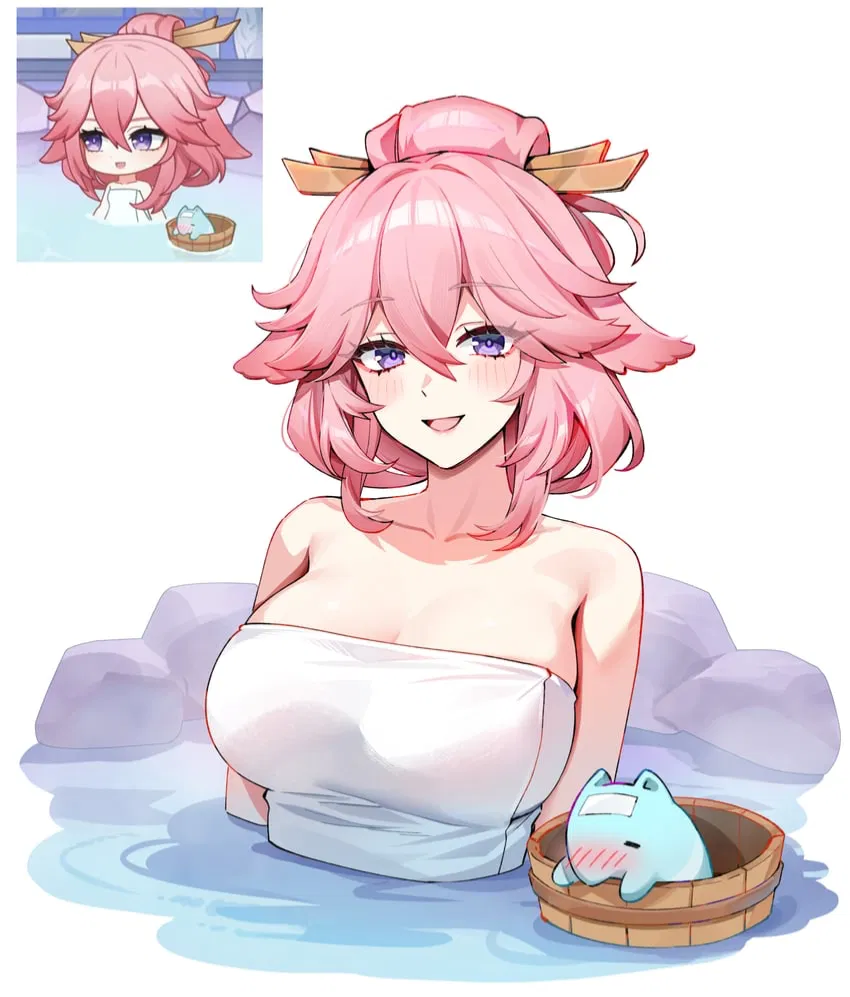 Avatar of Yae Miko - Onsen encounter