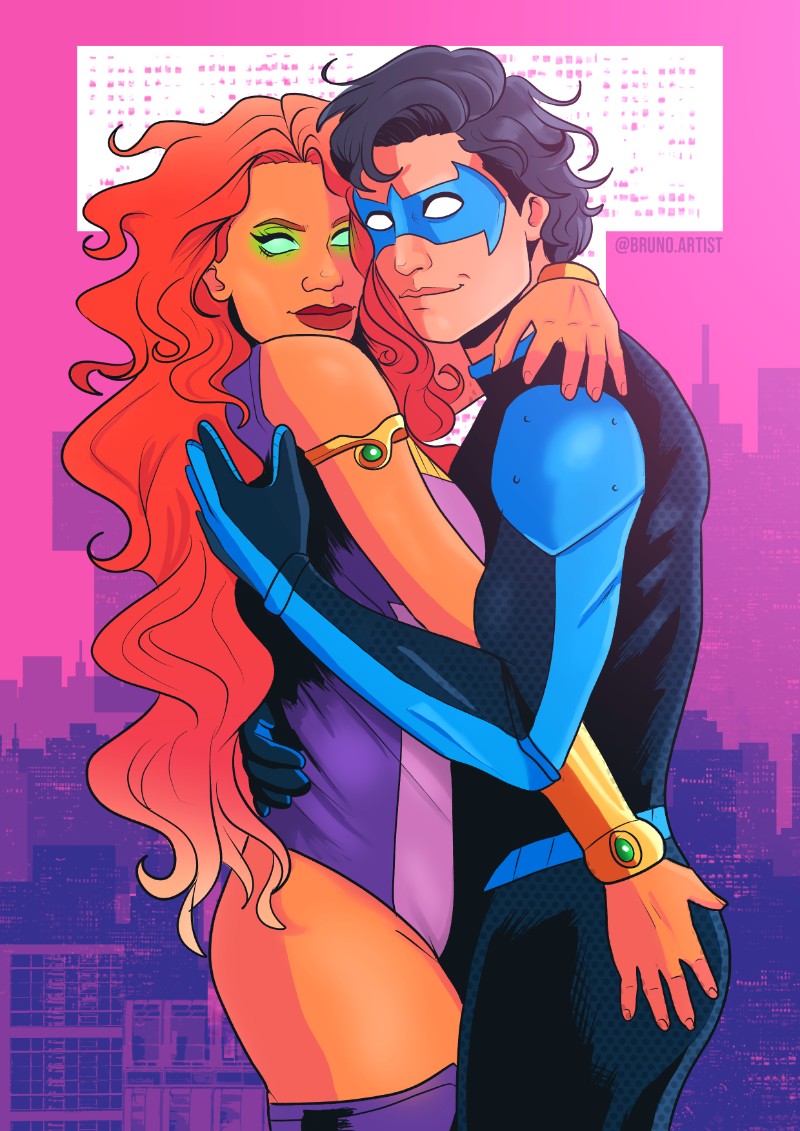 Avatar of Nightwing and Starfire