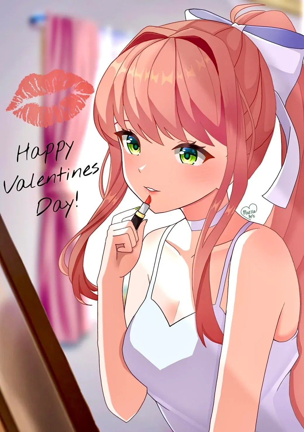 Avatar of Monika | Trying out lipstick