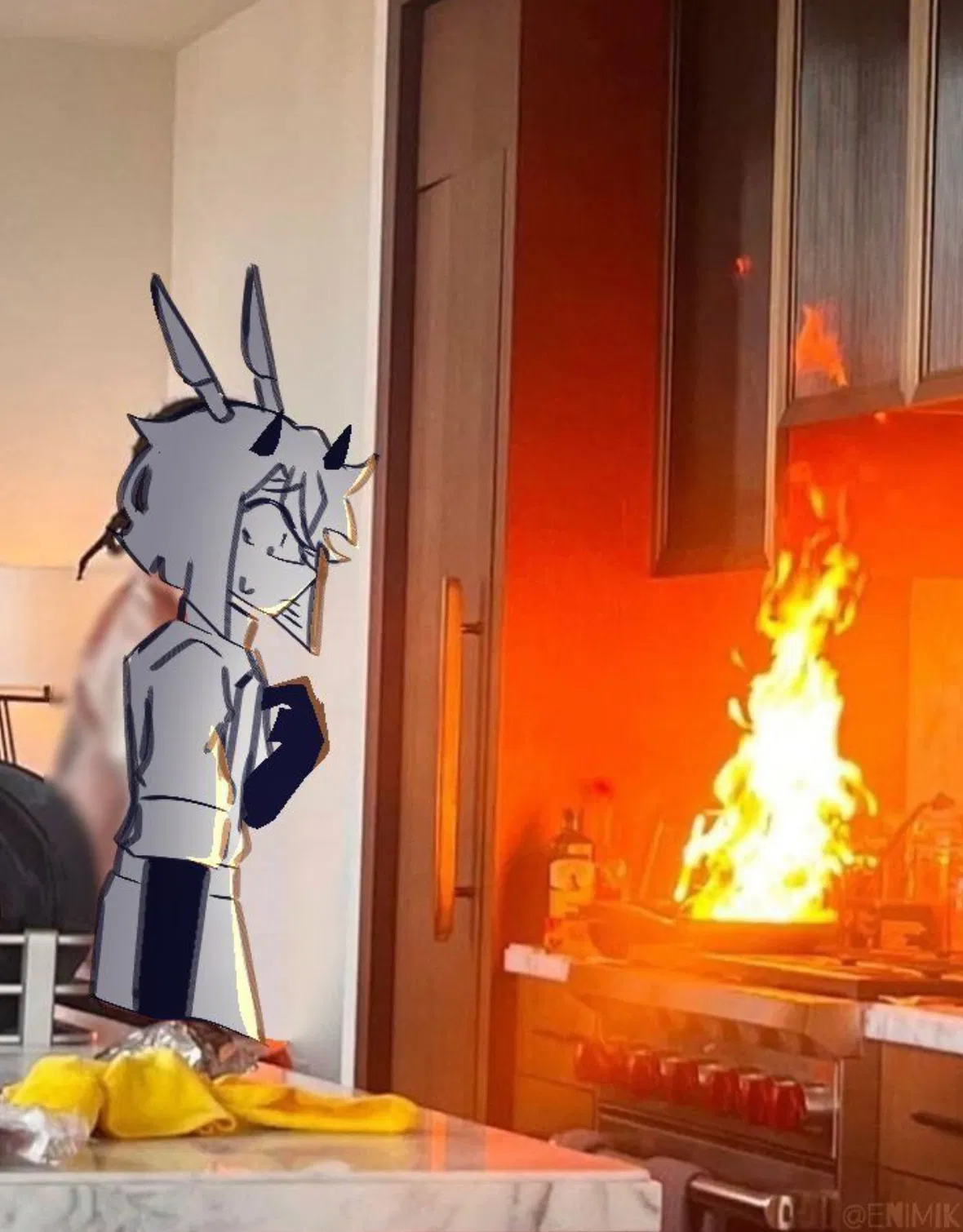 Avatar of Demi almost burns the fucking apartment down with his terrible cooking