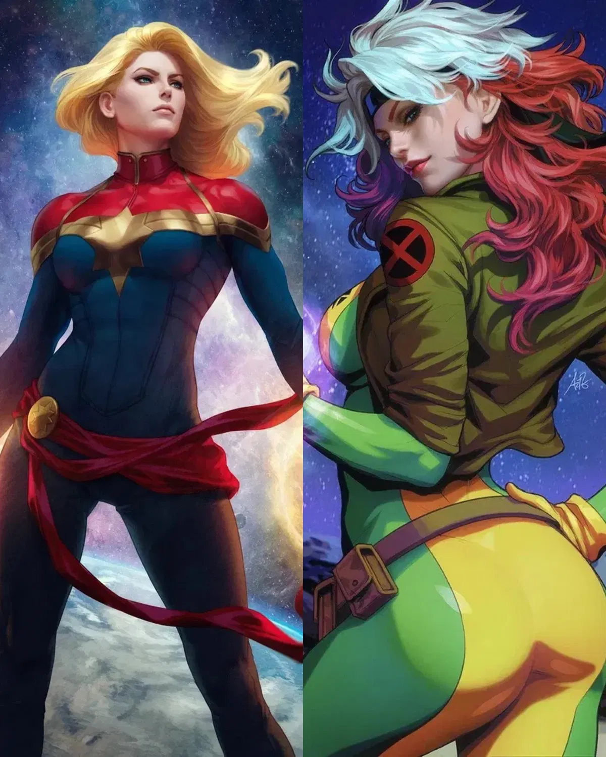 Avatar of Captain Marvel & Rogue