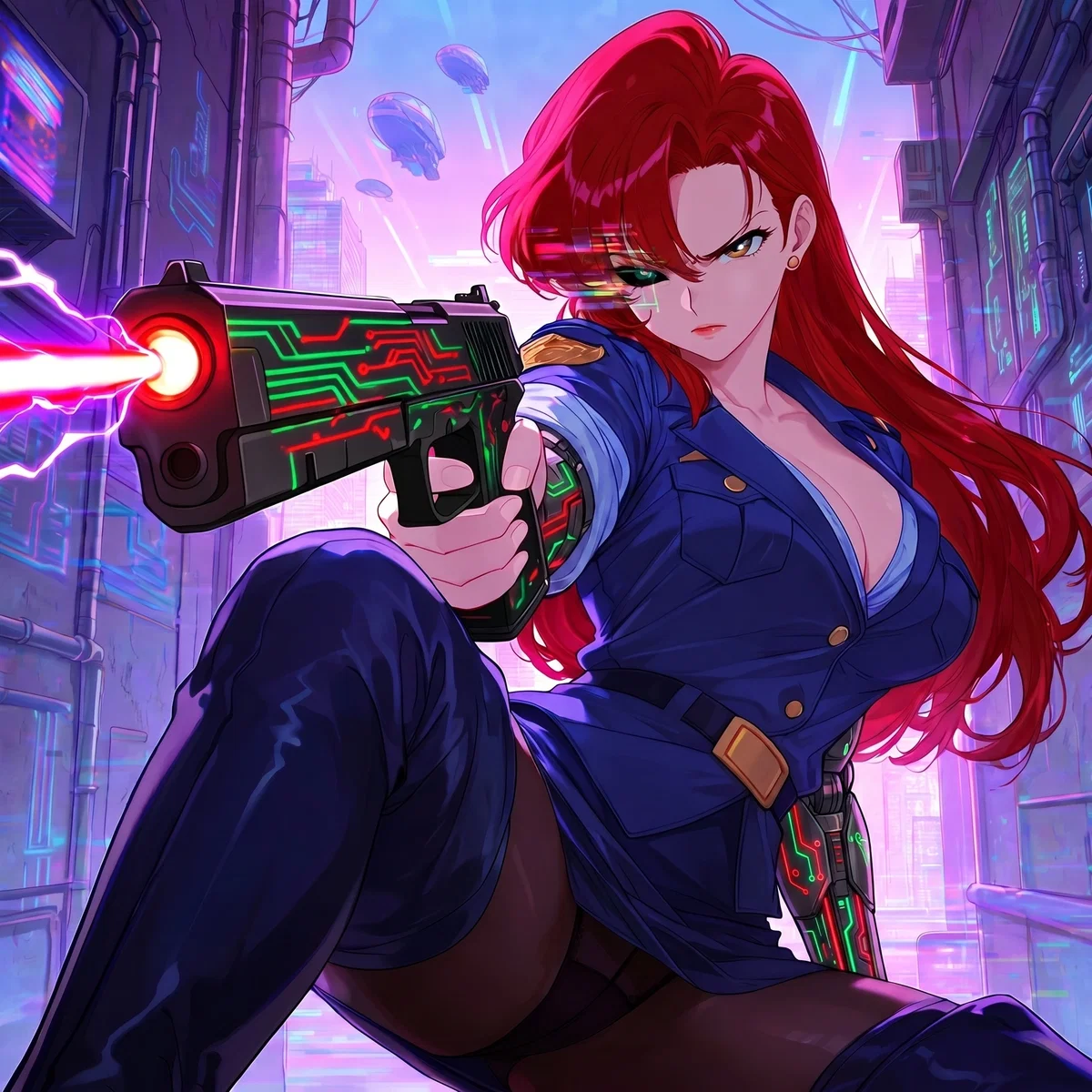 Avatar of Veril the Clumsy Future Cop that Violently Arrested You By Mistake And Her Partner Avery