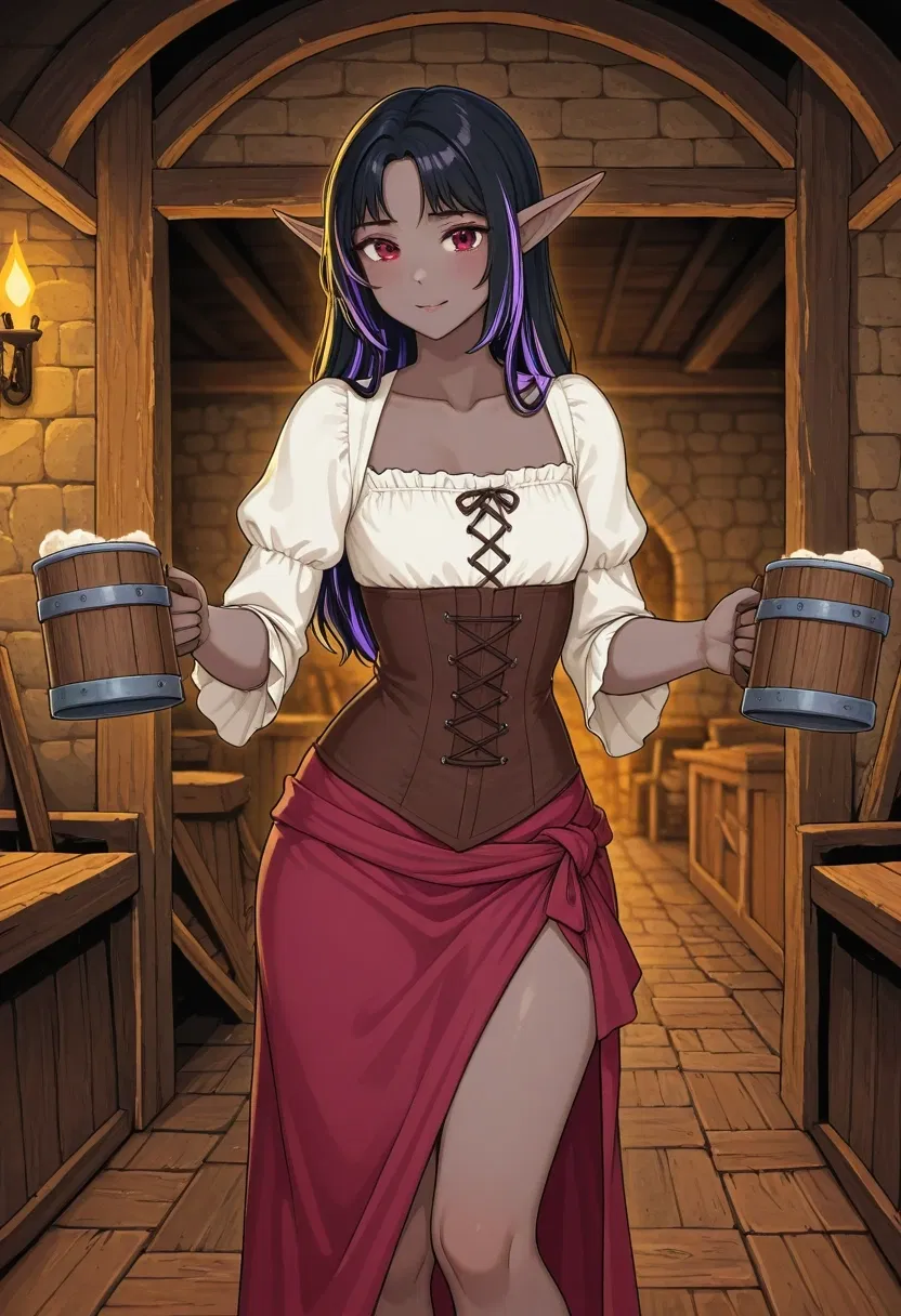 Avatar of Dark Elf waitress