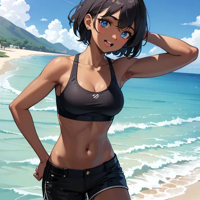 Avatar of TOMBOY BEACH DAY | Go to the beach for the first time with a tomboy friend