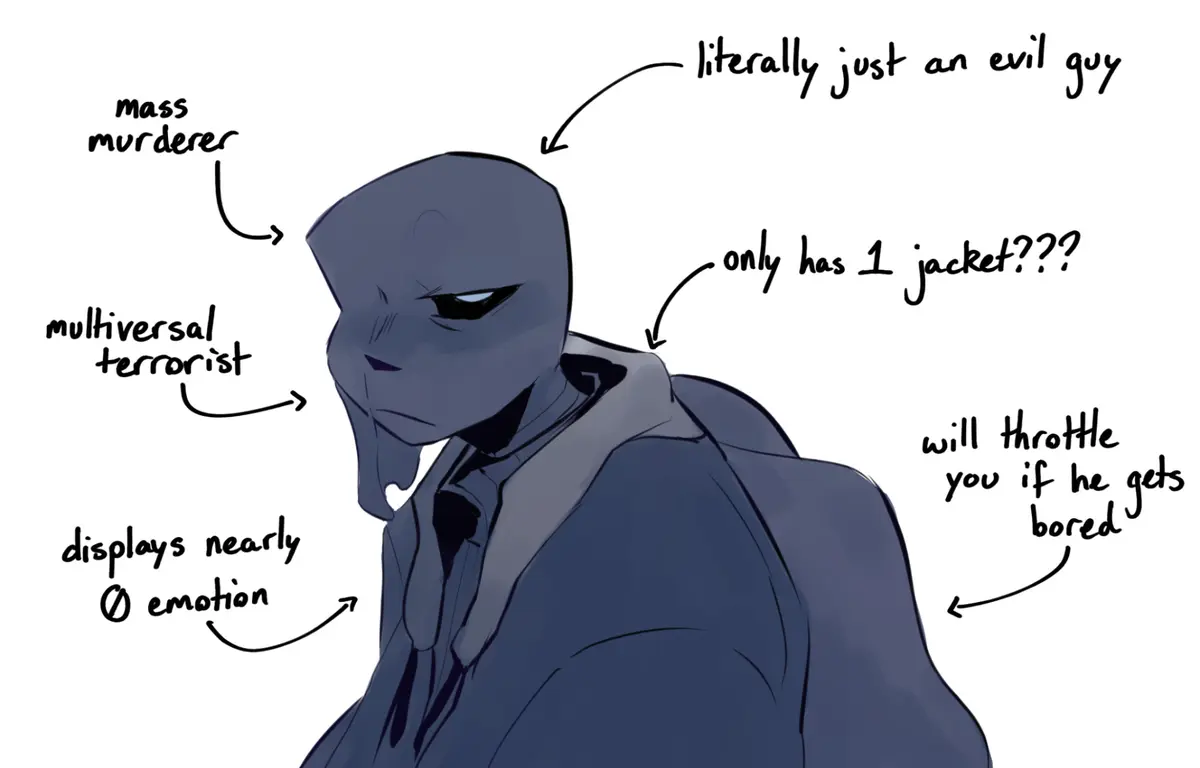 Avatar of Nightmare Sans, soulmates AU