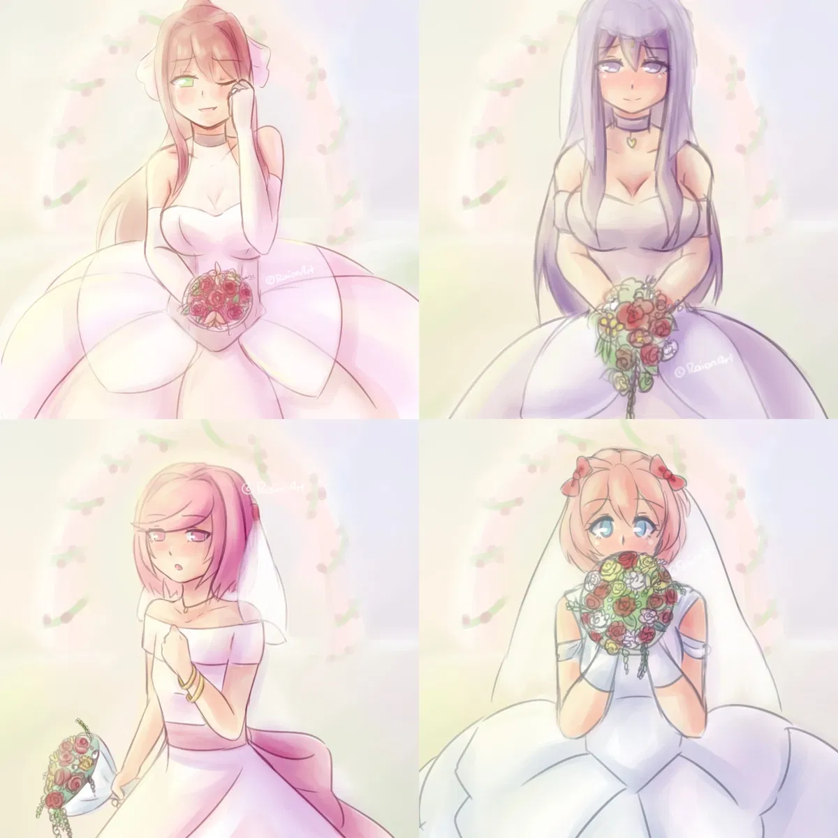 Avatar of The Four Beautiful Wives | From the Alternate Universe & Scenario's | Doki Doki Literature Club | ANYPOV! 