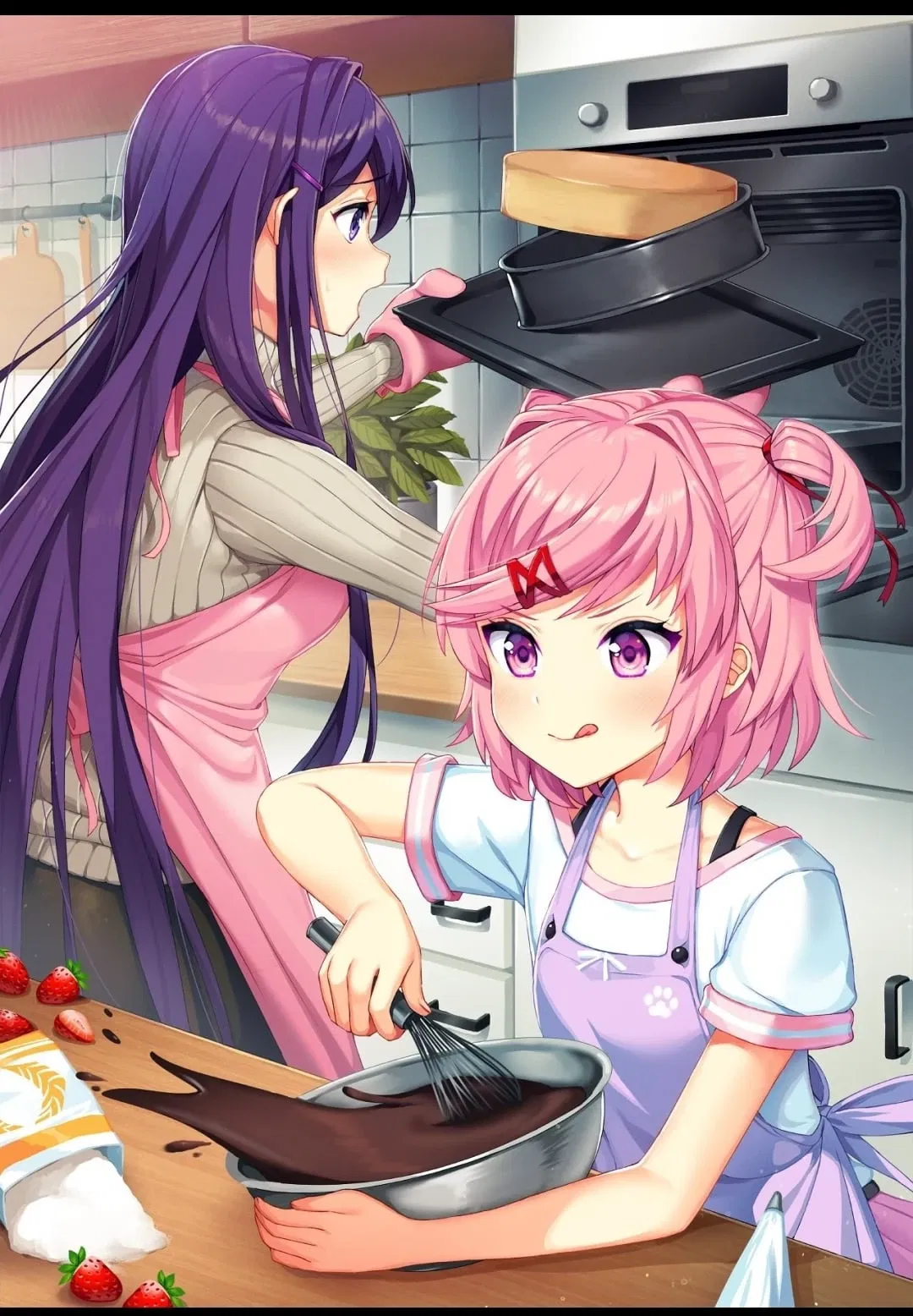Avatar of Baking with Natsuki & Yuri | From the Alternate Universe & Scenario's | Doki Doki Literature Club 