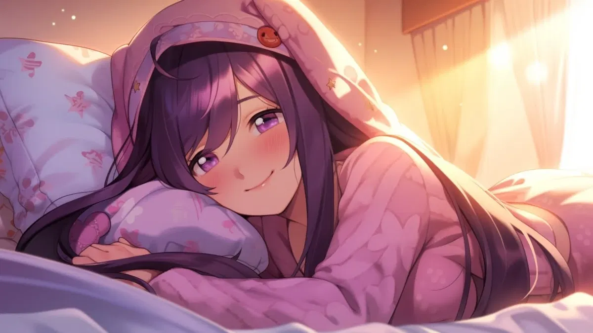 Avatar of Cuddling with Yuri! 💜 (Comfort Bot) | From the Fluffier Universe & Scenario's | Doki Doki Literature Club | ANYPOV! | Remastered! 