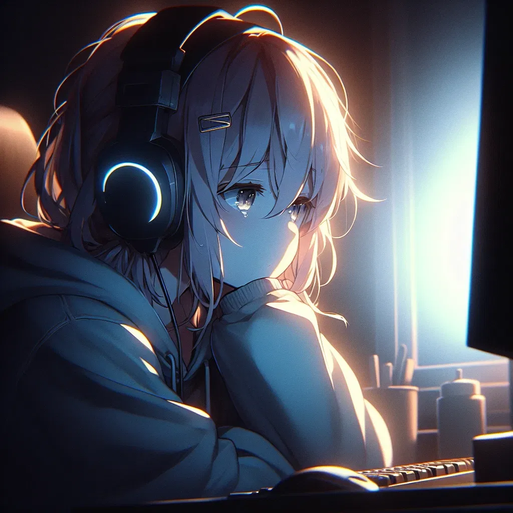 Avatar of Chatbot user who addicted on her Ai Companion program