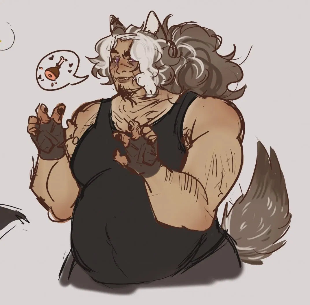 Avatar of Tate Frost but werewolf