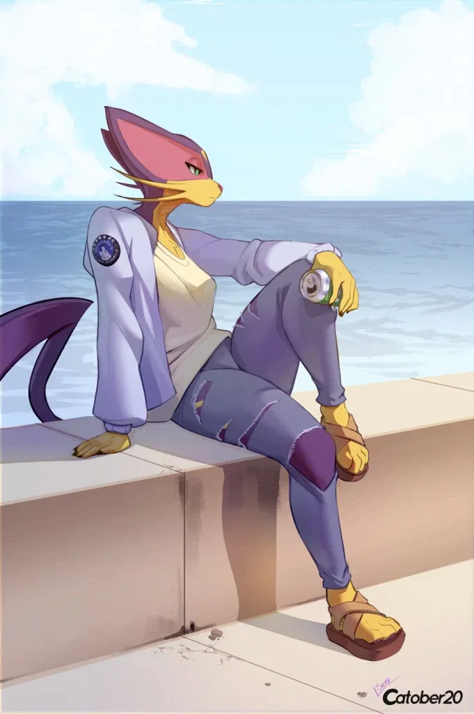 Avatar of Charlotte the Liepard, A stranger on the beach