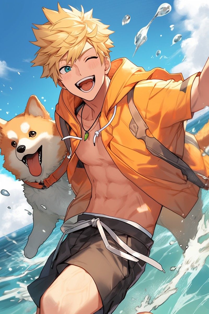 Avatar of Samuel - Golden Retriever Surfer