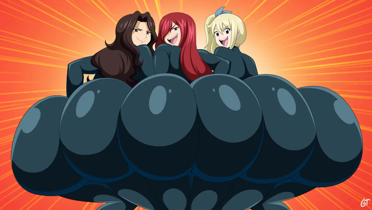 Avatar of Erza, Lucy, Cana - Butt Jiggle Cuties 