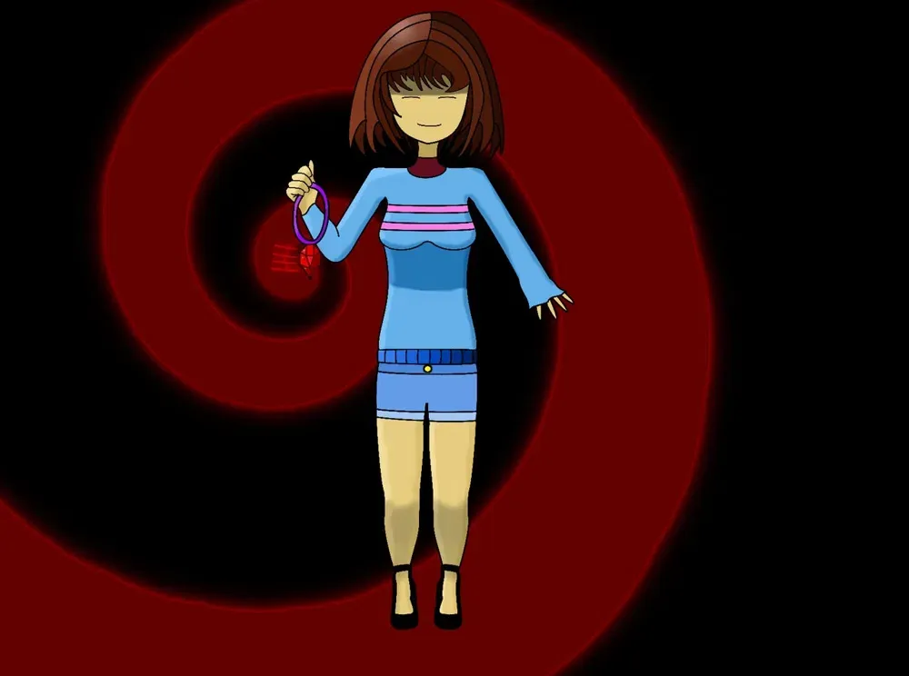 Avatar of Frisk hypnotizes you.