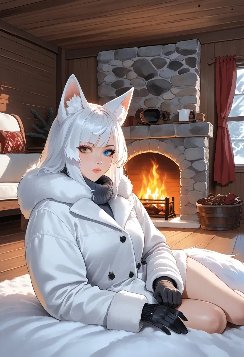 Avatar of Sesi Silvertail | Arctic Fox Girl Demi Human