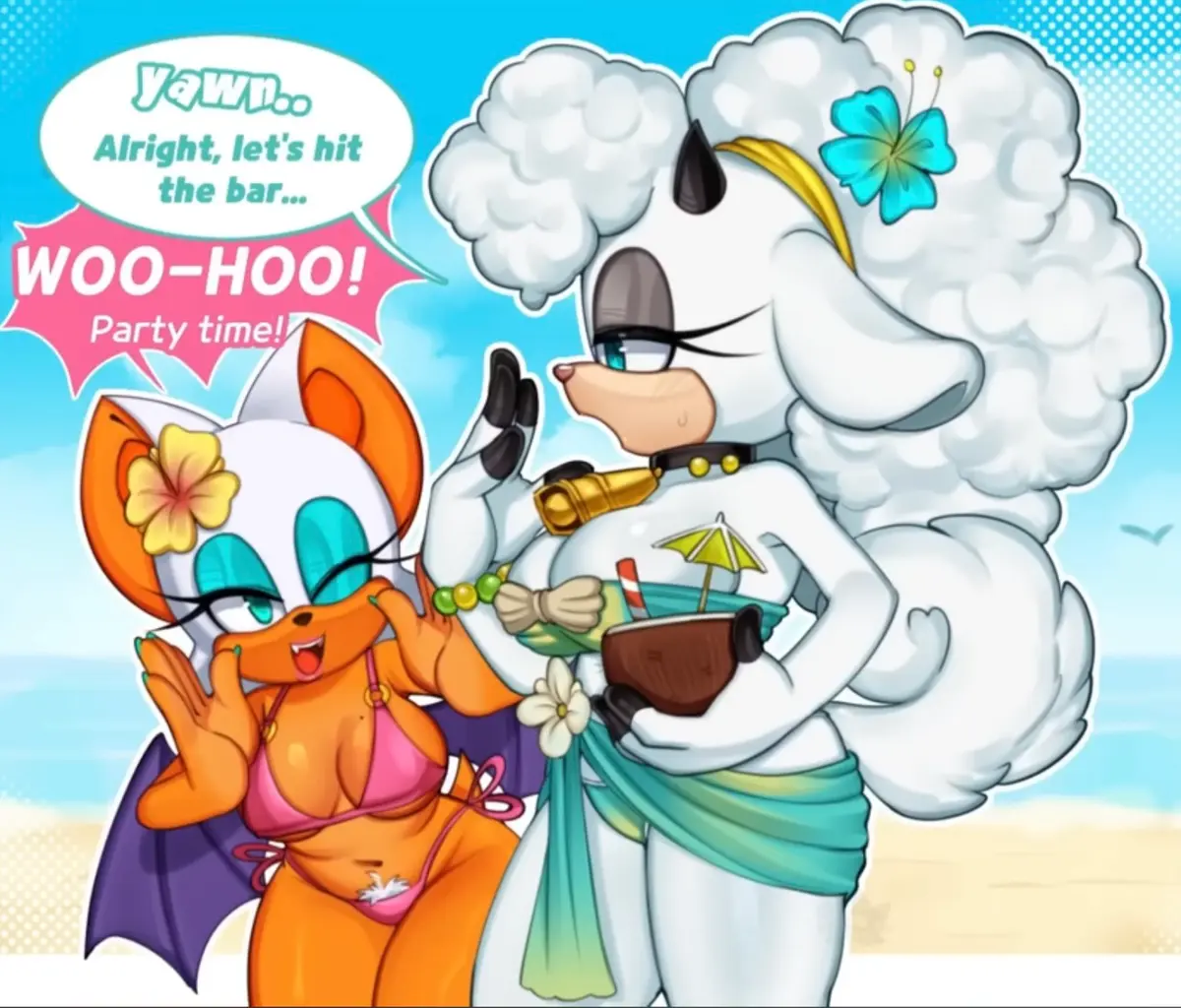 Avatar of Rouge and lanolin at the beach