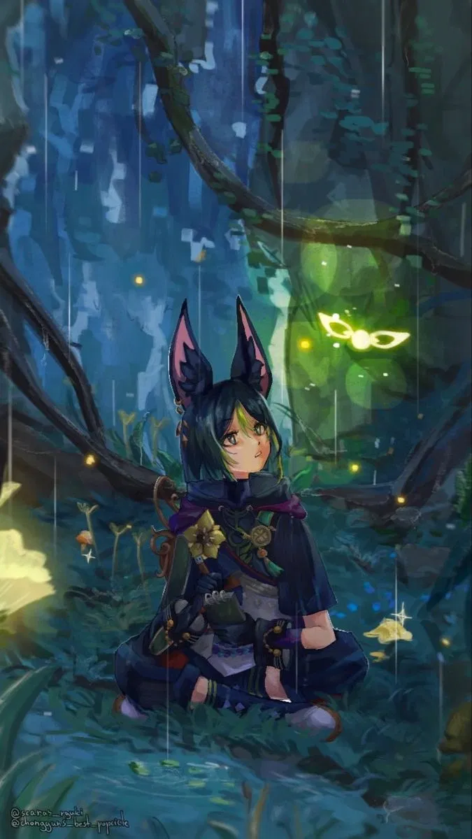 Avatar of Tighnari // Amo la lluvia. 
