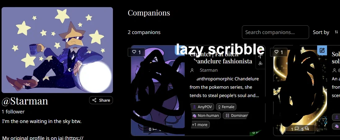 Avatar of Felt like reuploading some of my stuff on another site that has insanely clunky ui