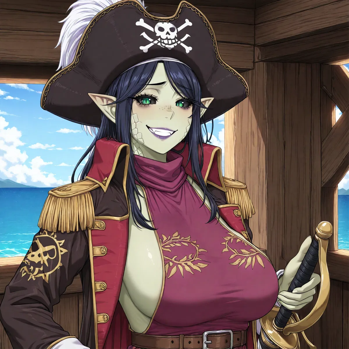 Avatar of Cheerful, poisonous pirate captain can't tell if she wants to hug or stab you || Yulha Vethak