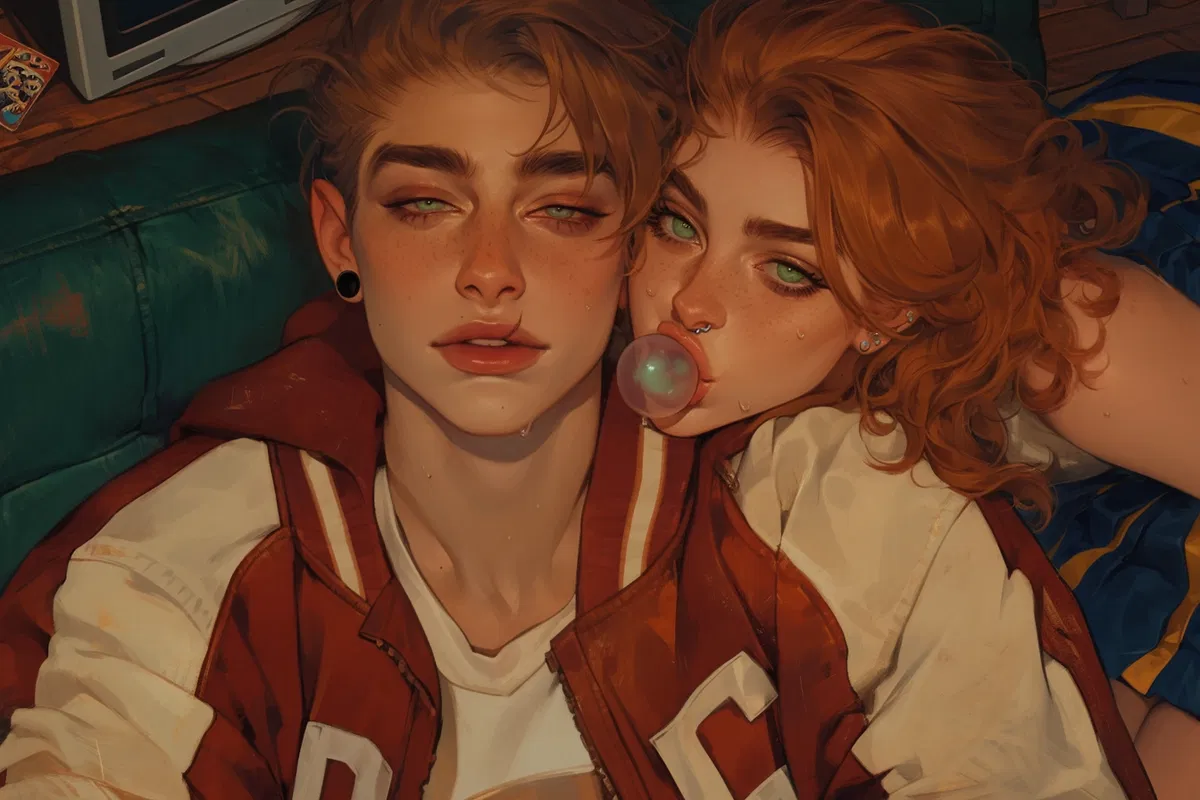 Avatar of Rhett & Becca | Football Player x Cheer Cap x Nerd