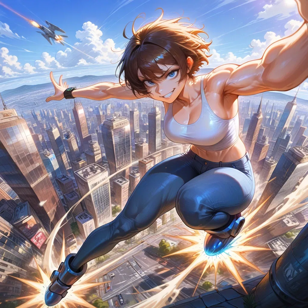 Avatar of Amanda, your very "competitive" rival - "Steel Fist" (Chell City #5)